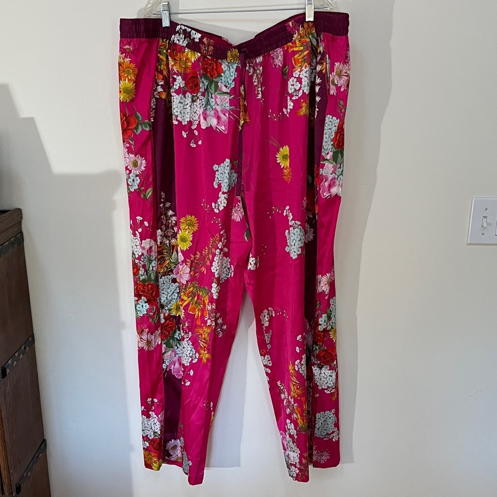 Johnny Was Pink Floral Women's Trousers